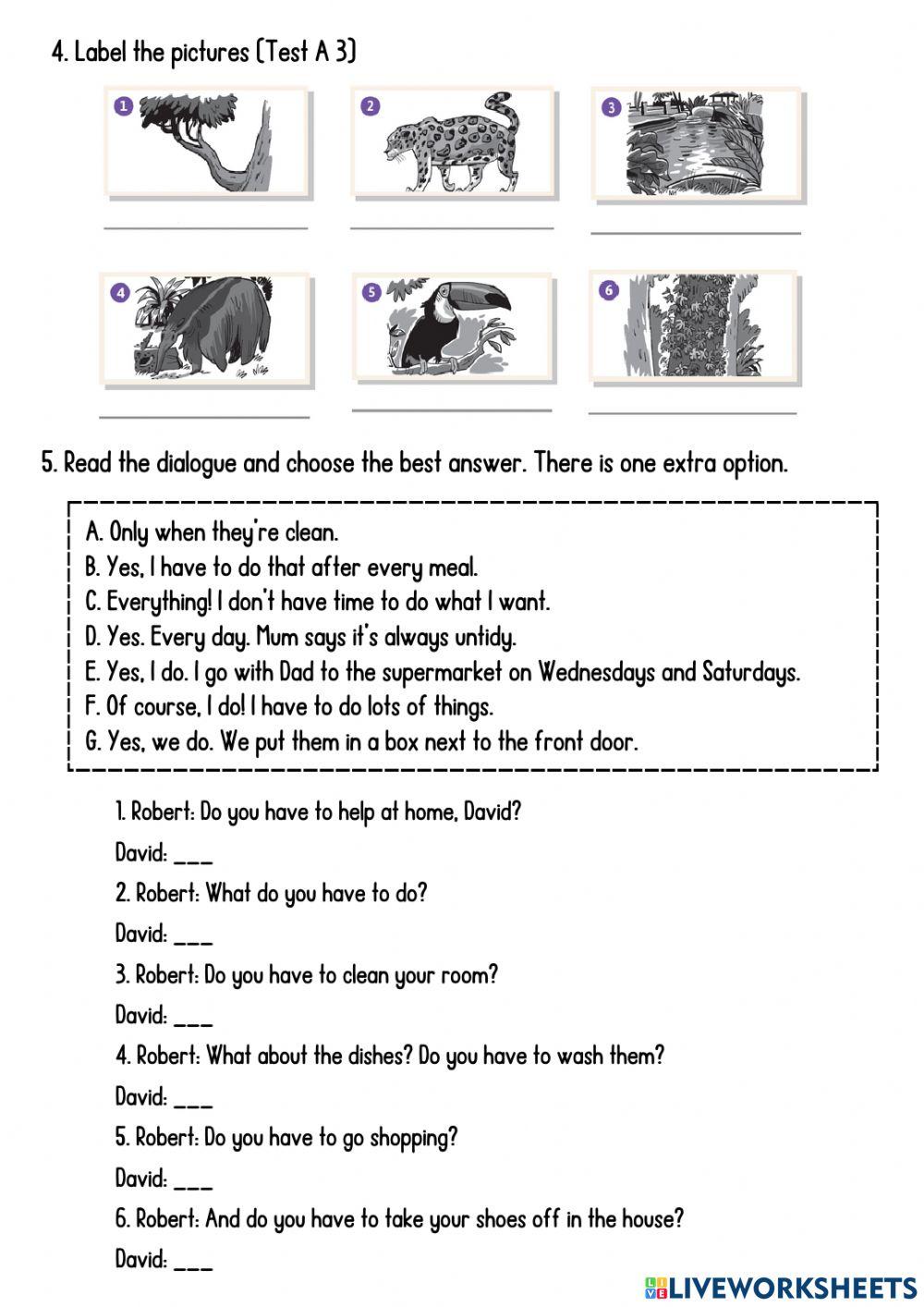 UNIT 2 TEST 5TH GRADE