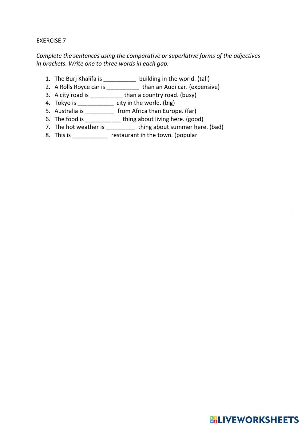 IE0, Unit 6, Listening and Speaking, Exercise 7