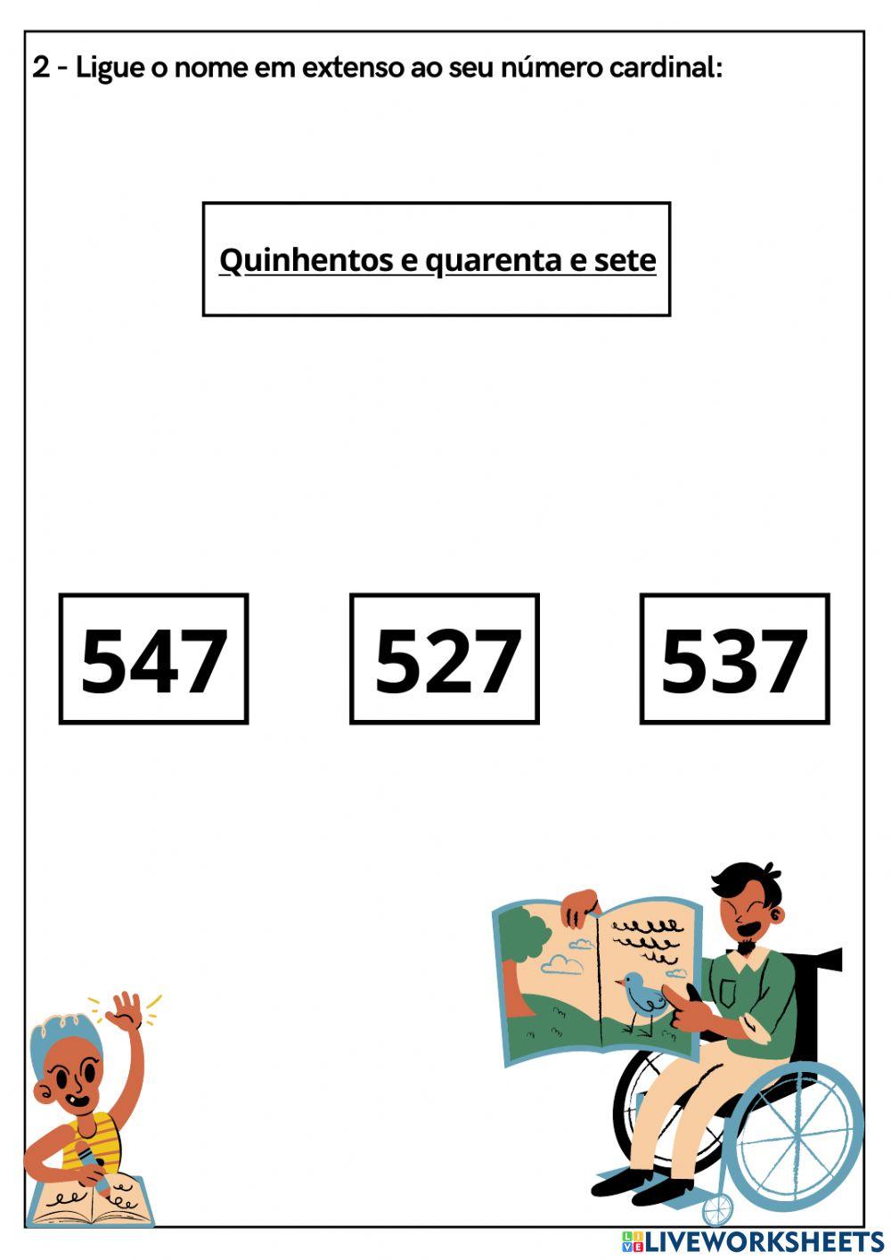 Números até 1.000 (extenso)