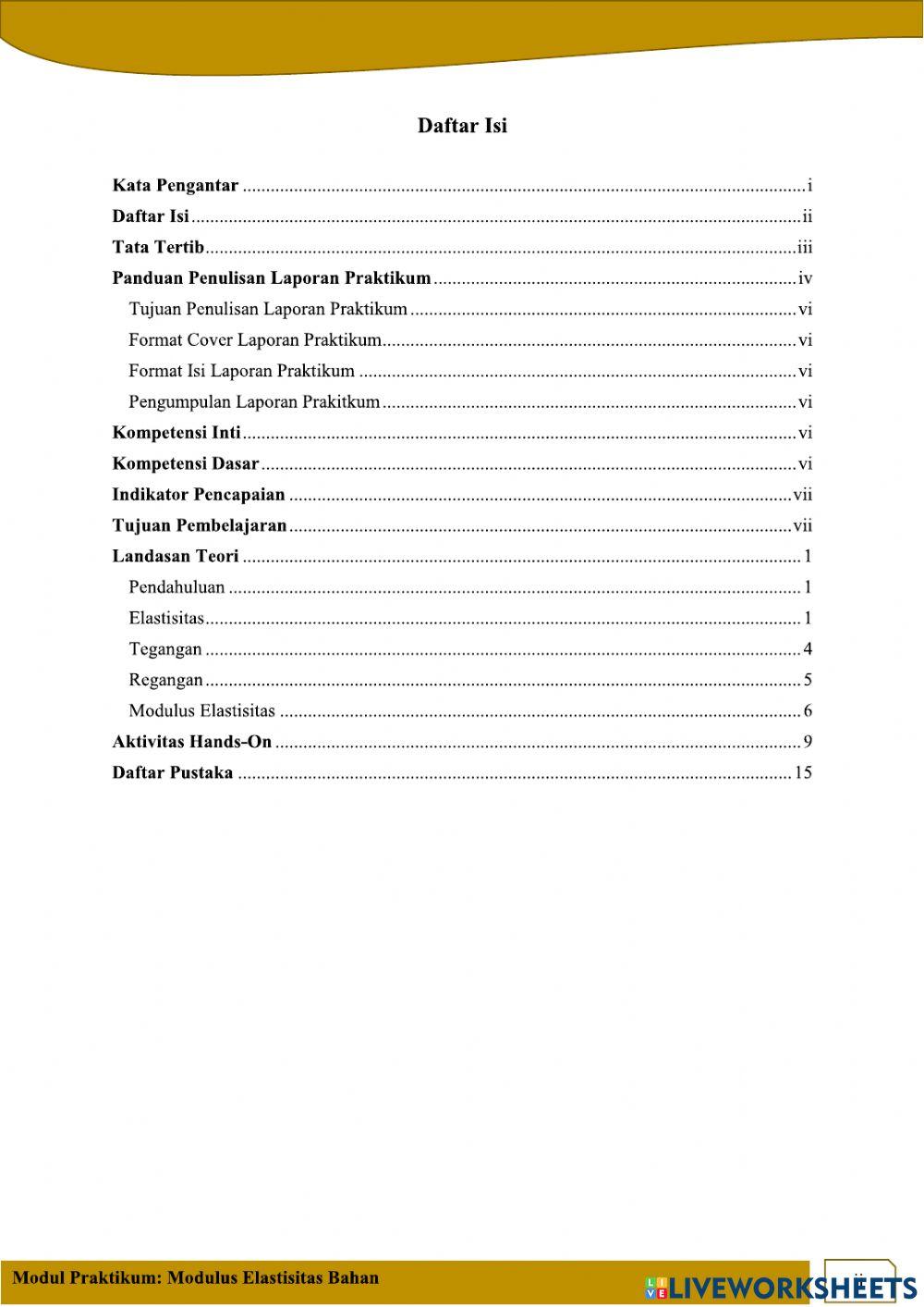E-Modul Praktikum Modulus Elastisitas Bahan