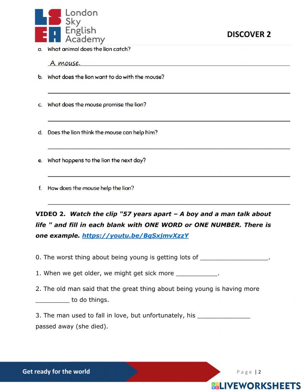 OD2-U5L3-Listening worksheet
