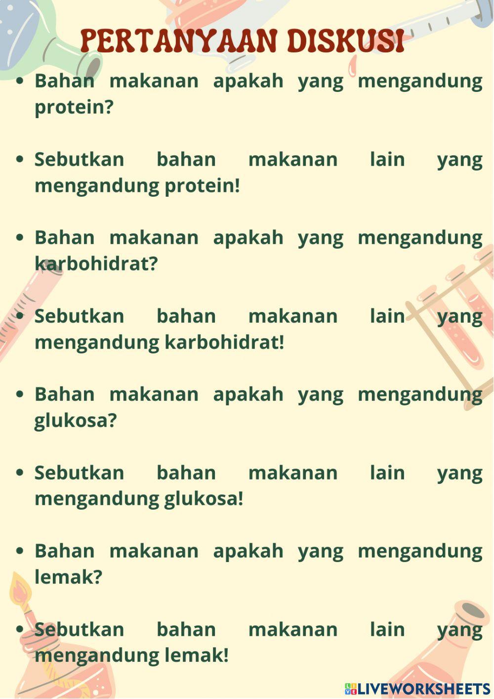 Praktikum Uji Kandungan Makanan