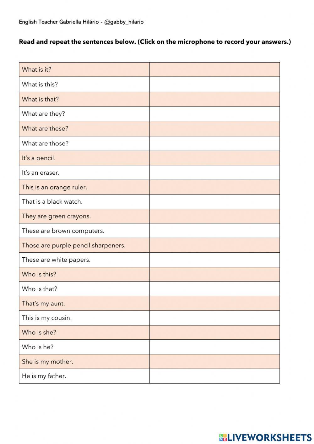 L12 - 18 - What, Things, Speaking