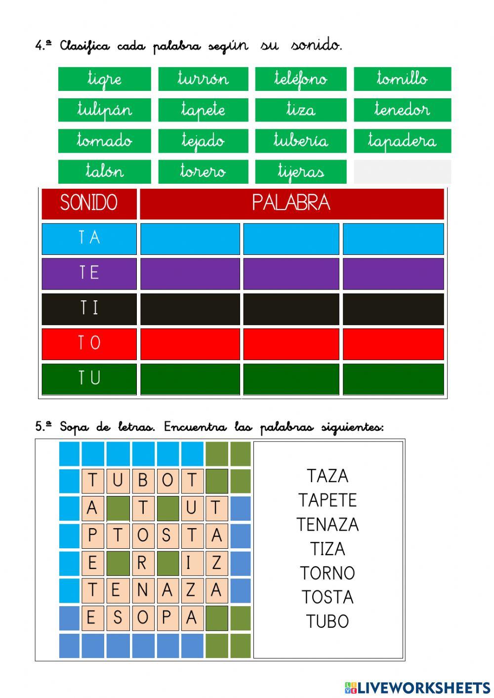 25.- ORTOGRAFÍA: la T