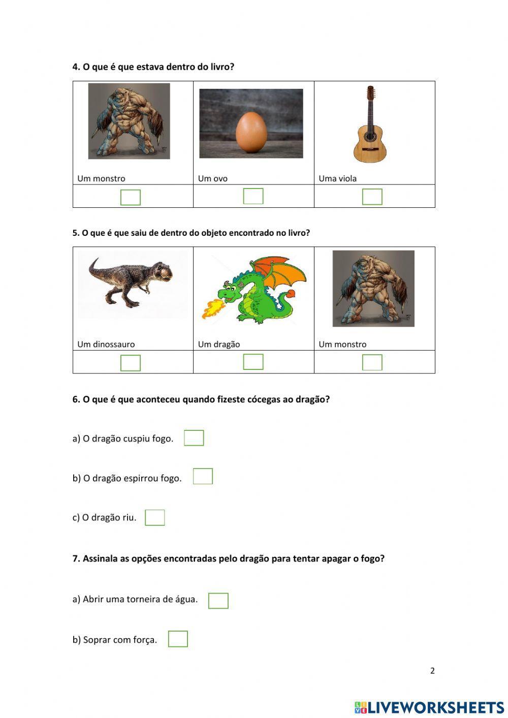 História -Há um dragão no teu livro!