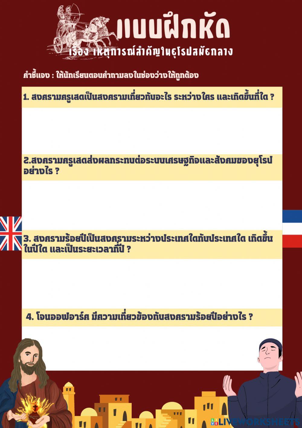 เหตุการณ์สำคัญในยุโรปสมัยกลาง