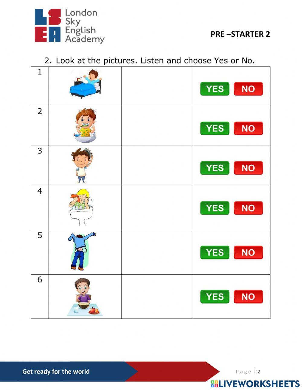 PS2-Review 4-Daily routine
