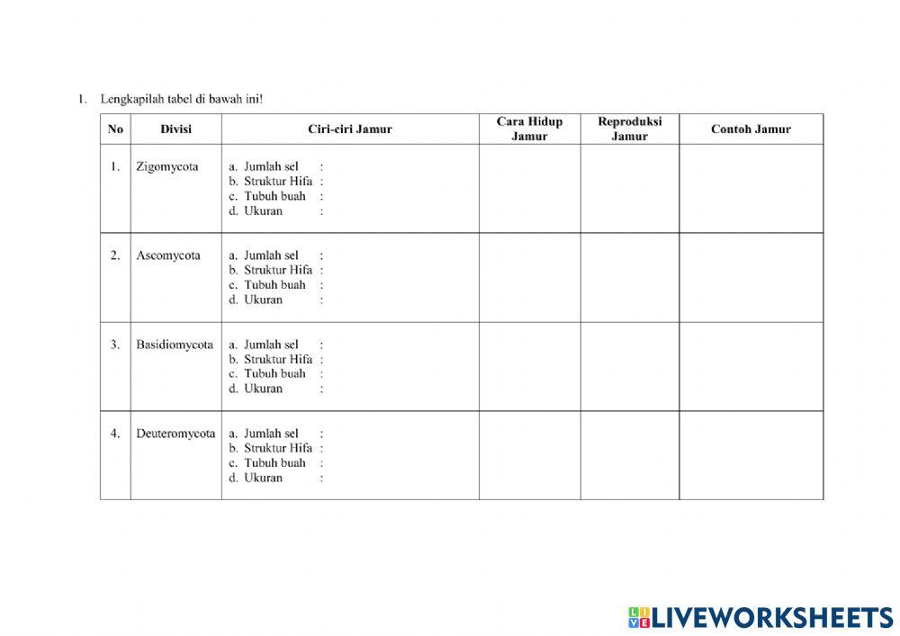 Pengamatan Struktur Jamur (Fungi)