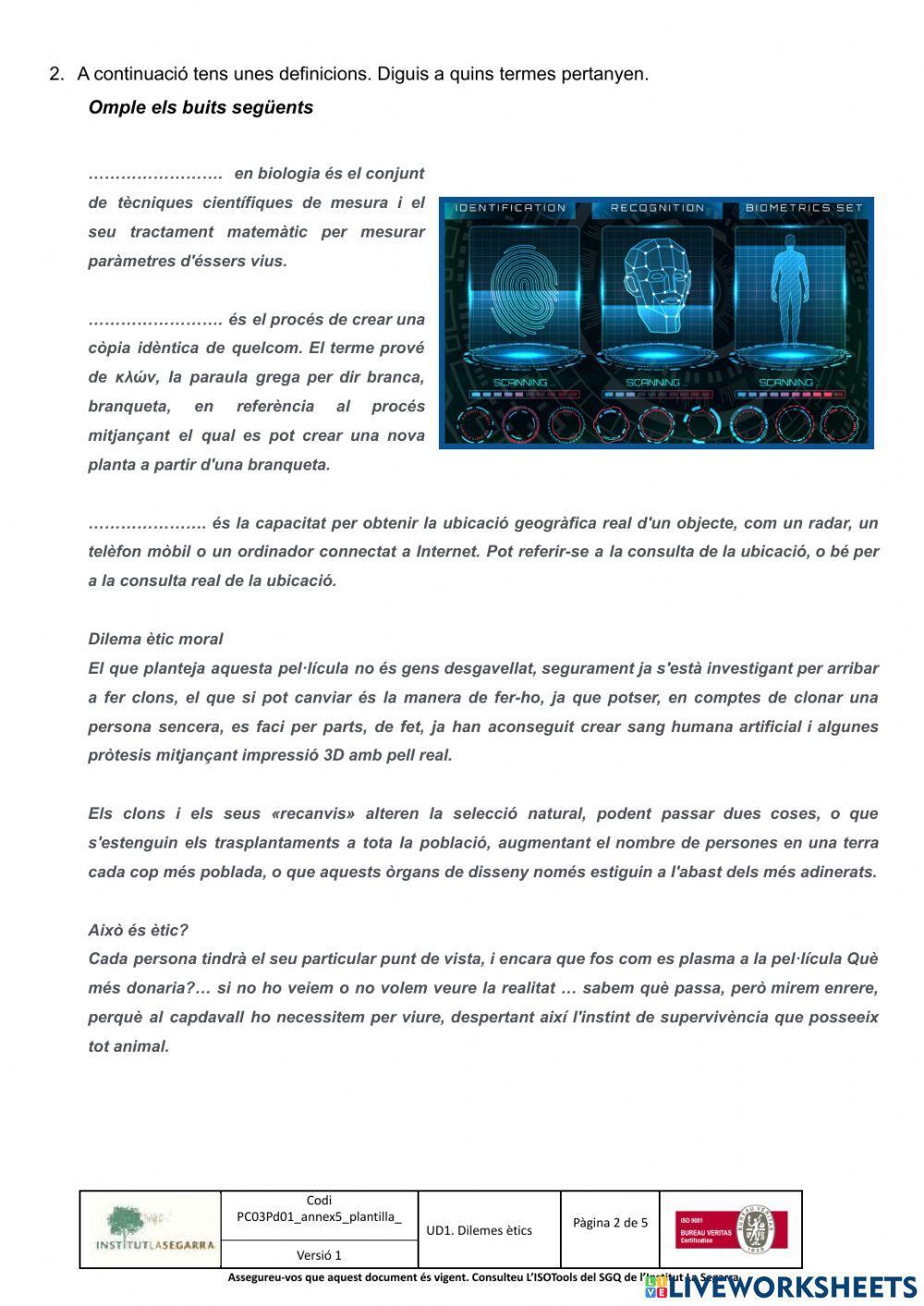 Reflexió Pel·lícula La Isla