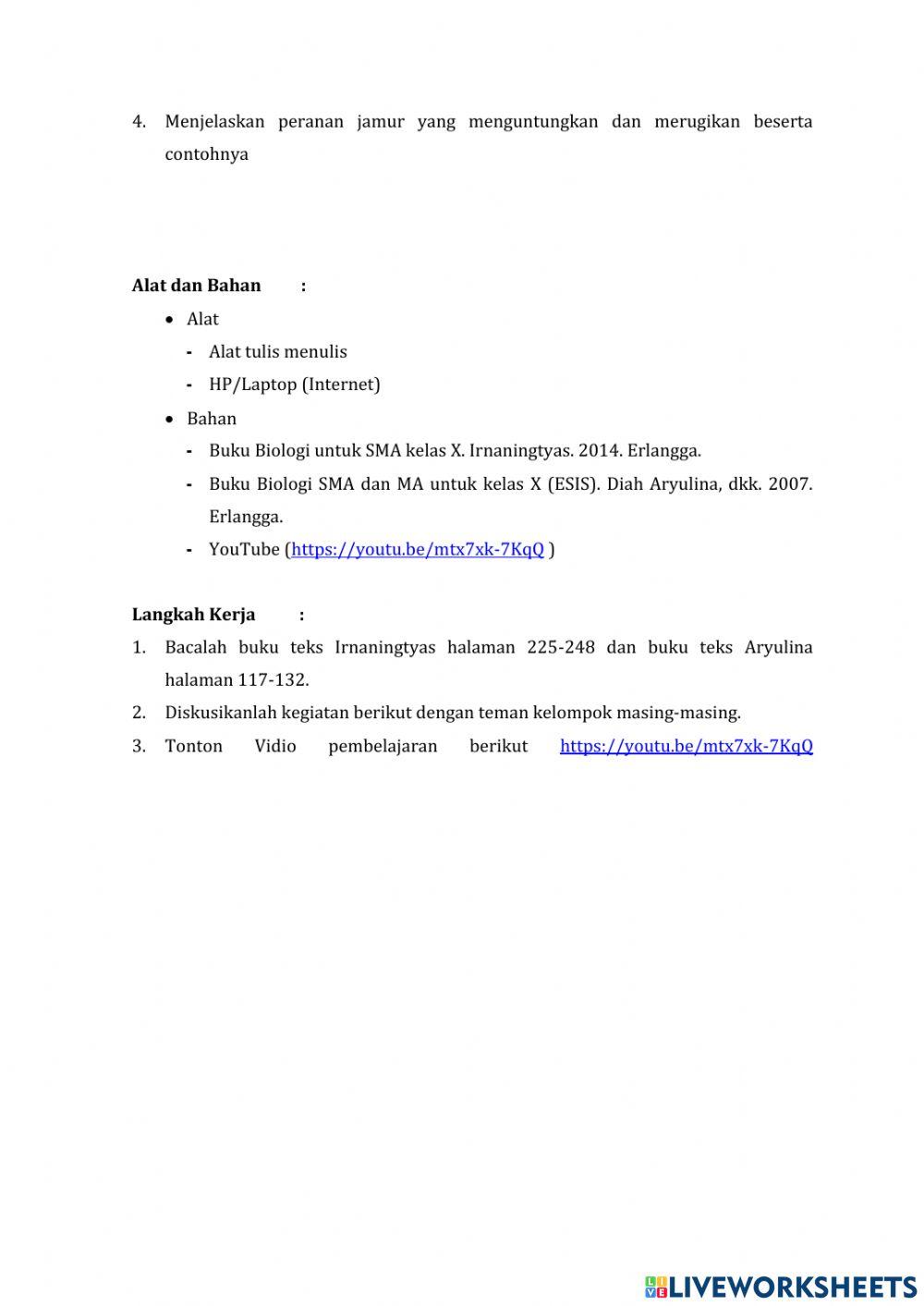 Pengamatan Struktur Jamur (Fungi)