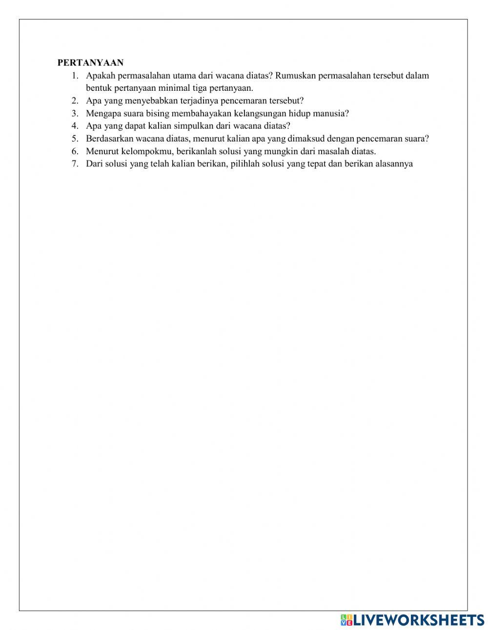 Perubahan Lingkungan