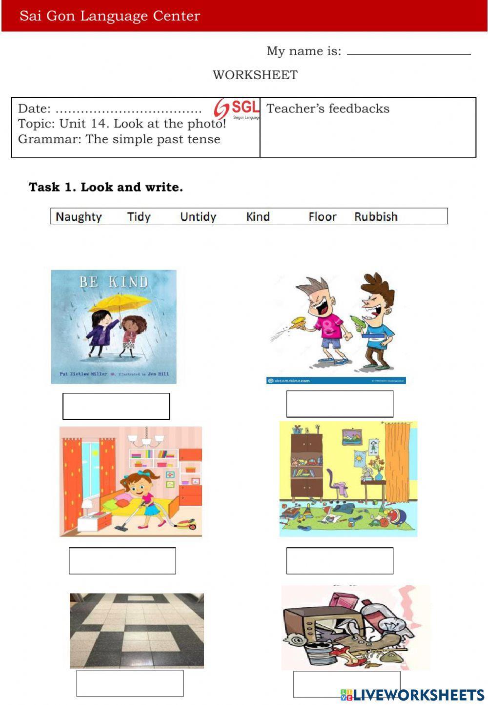 F2. Unit 14 Look at the photo