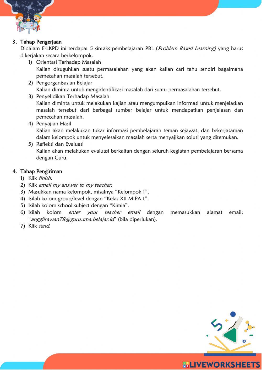 LKPD Unsur Periode 3 dan Logam Transisi (Periode 4)