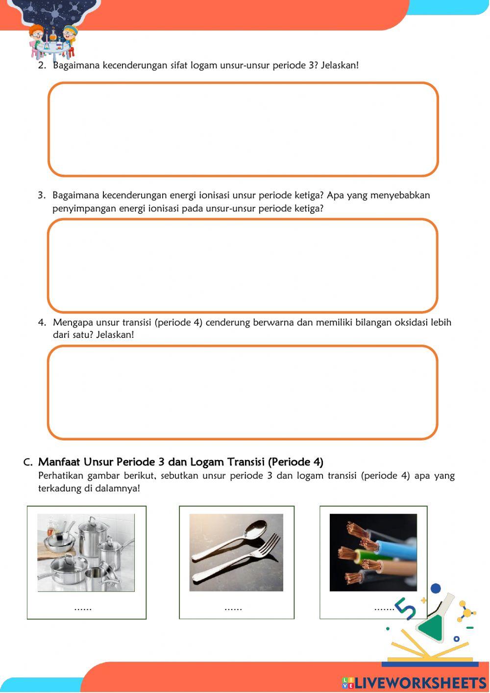LKPD Unsur Periode 3 dan Logam Transisi (Periode 4)