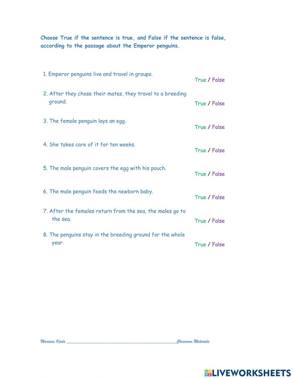 A1- Reading Comprehension Activity-Units 3-5-6