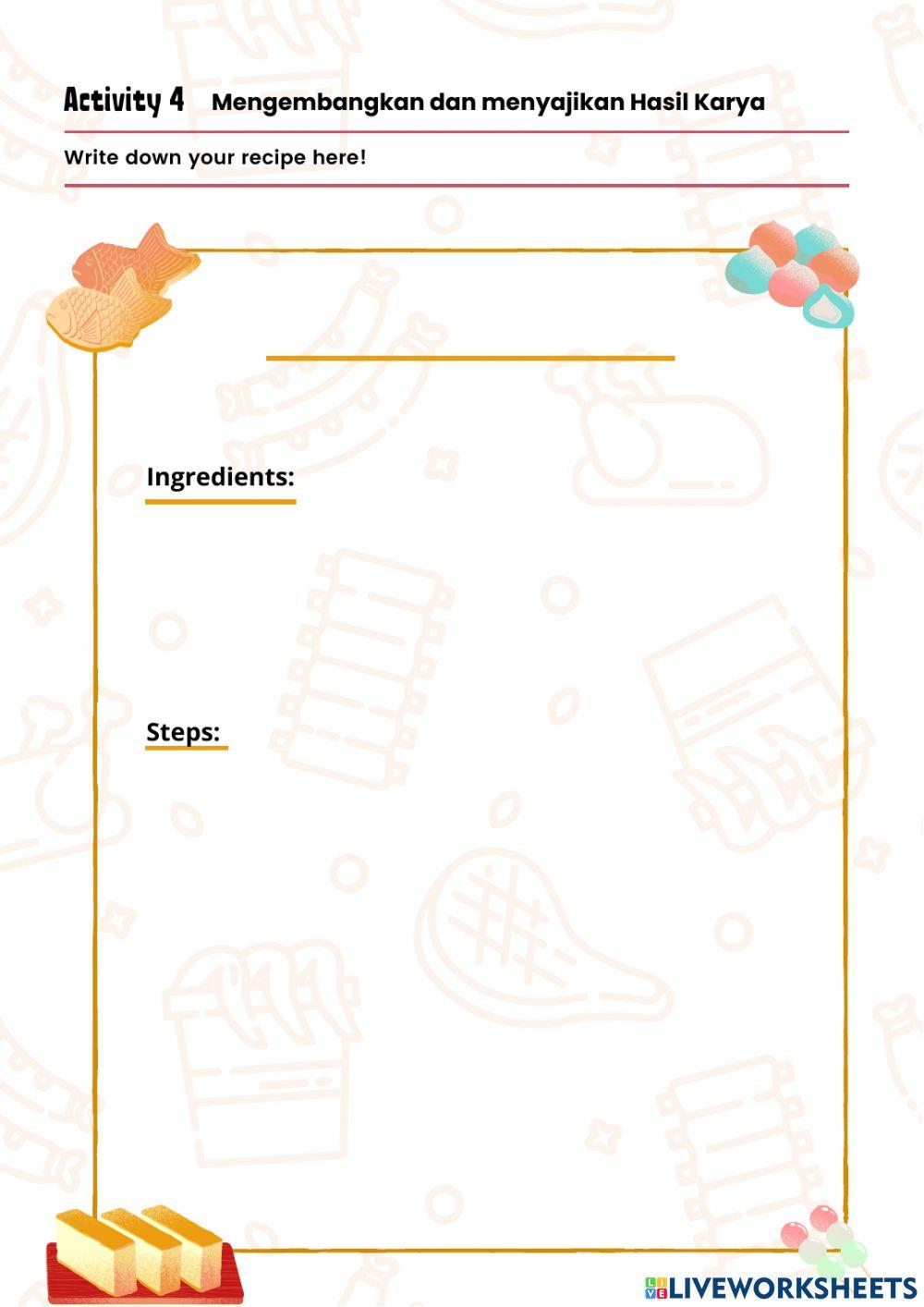 Procedure Text (Entrepreneurship) Grade 6