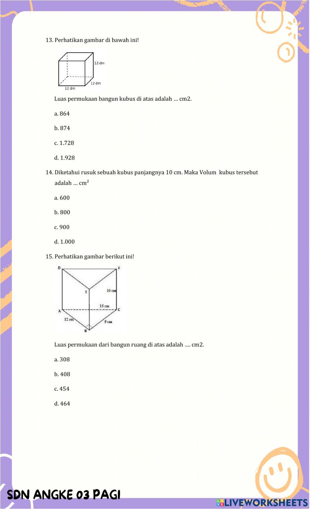 Ph matematika bangun ruang