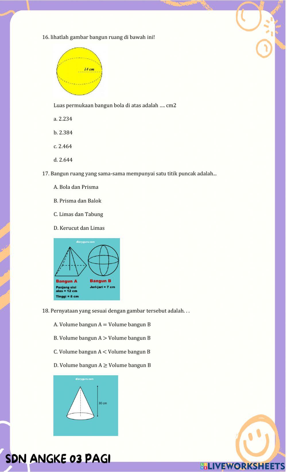 Ph matematika bangun ruang