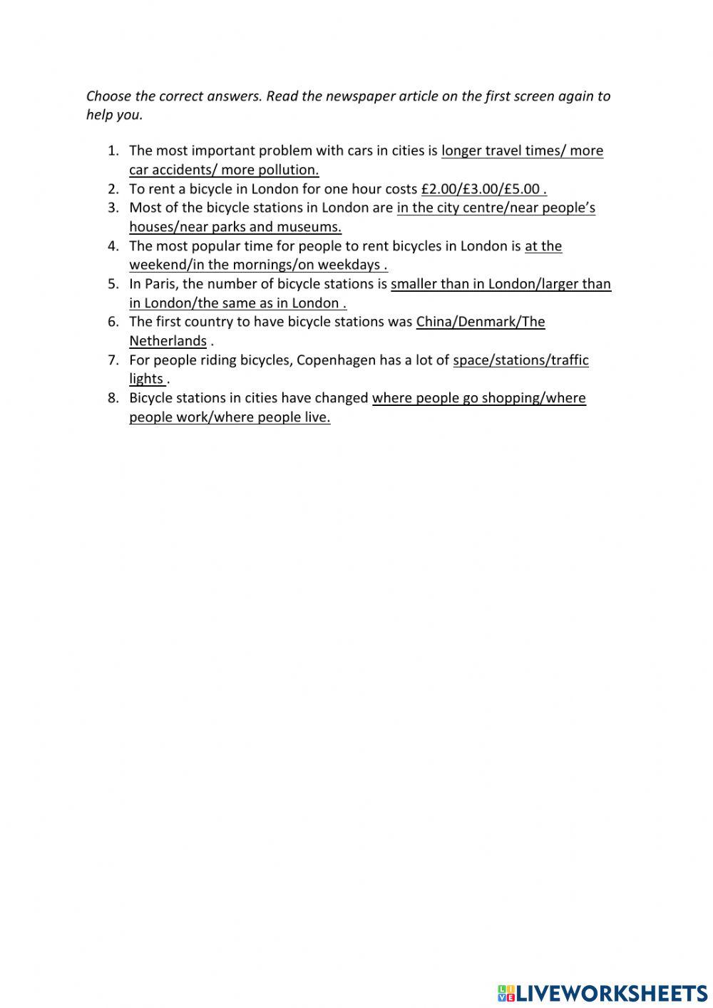 IE0, Unit 6, Reading and Writing, Exercise 5