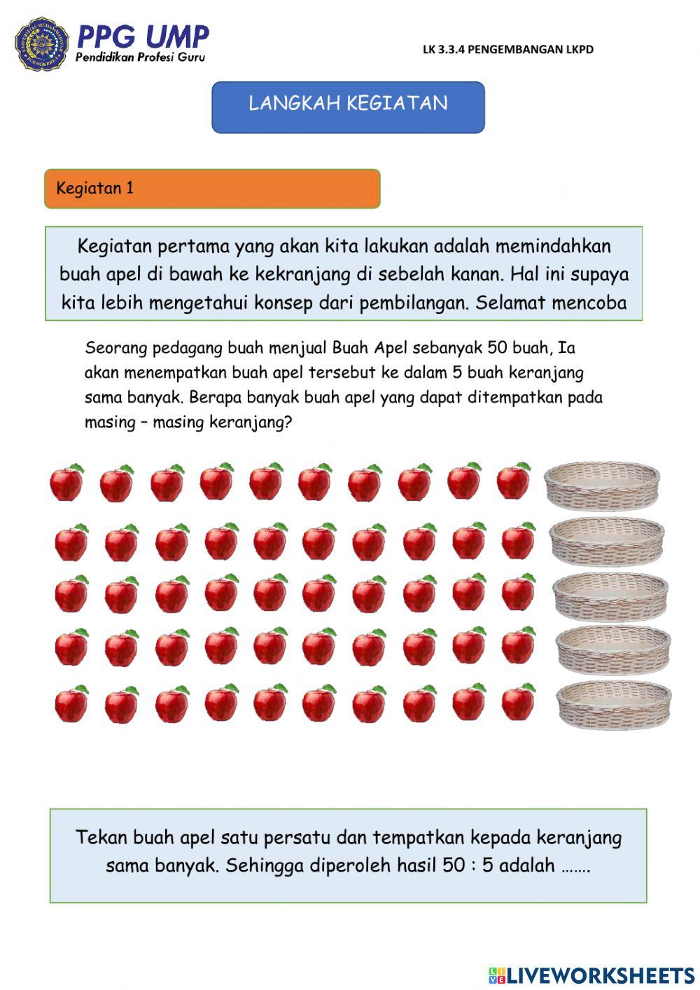 Operasi Hitung Pembagian