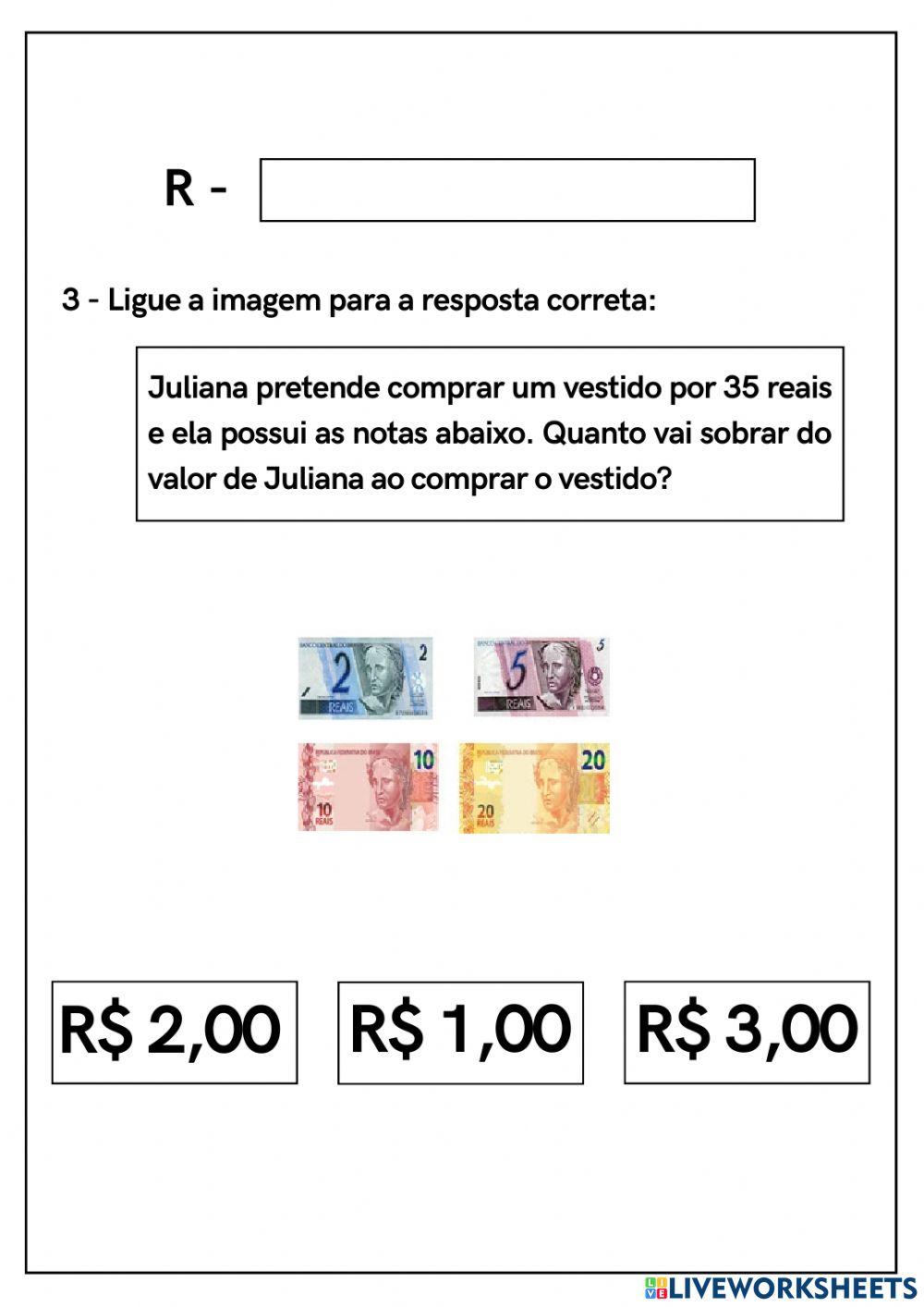 Sistema Monetário Brasileiro: reconhecimento de cédulas
