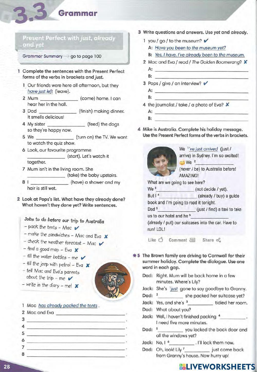 Present Perfect Tense