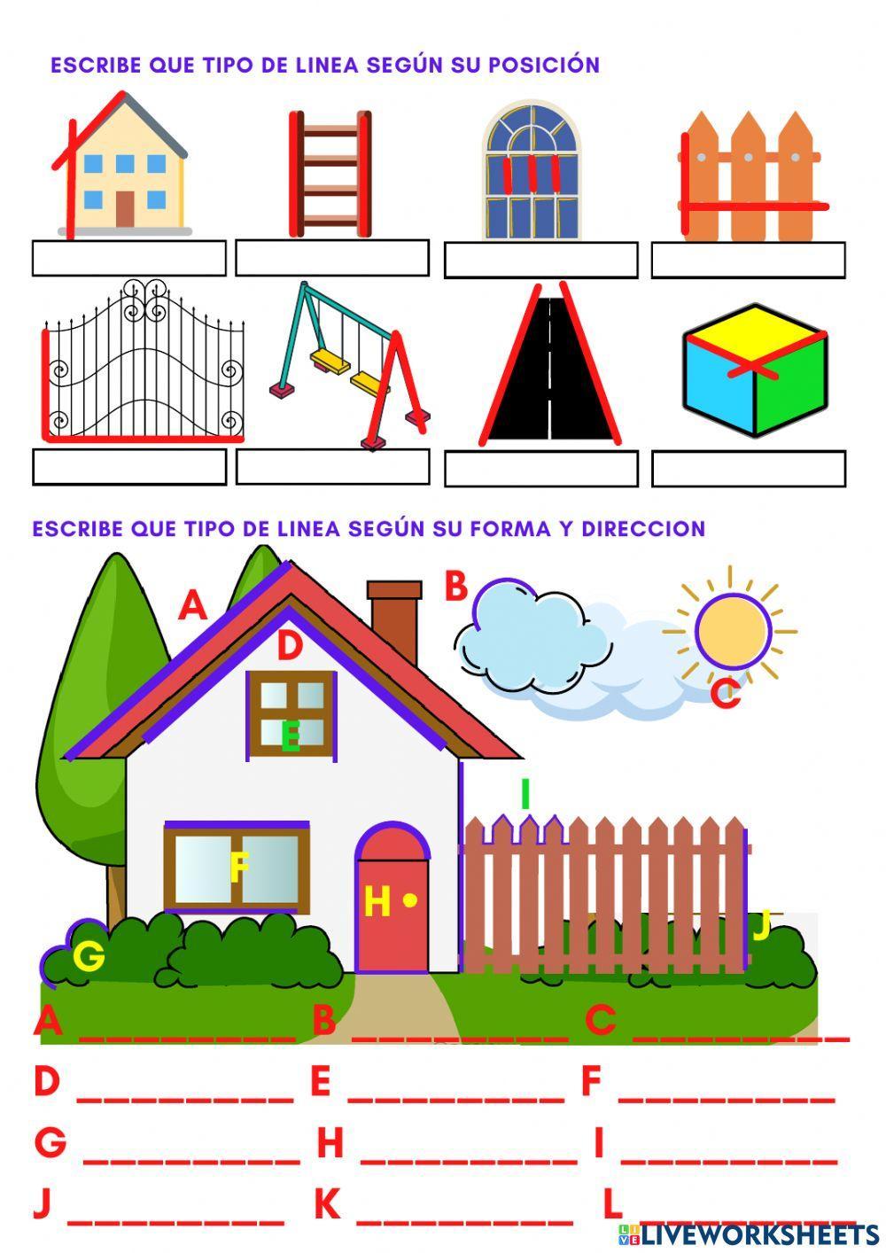 Los tipos de líneas y rectas