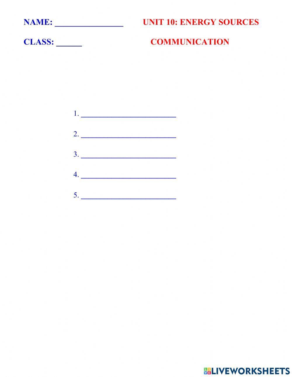 Engish 7 global vocavulary unit 10 coomunication