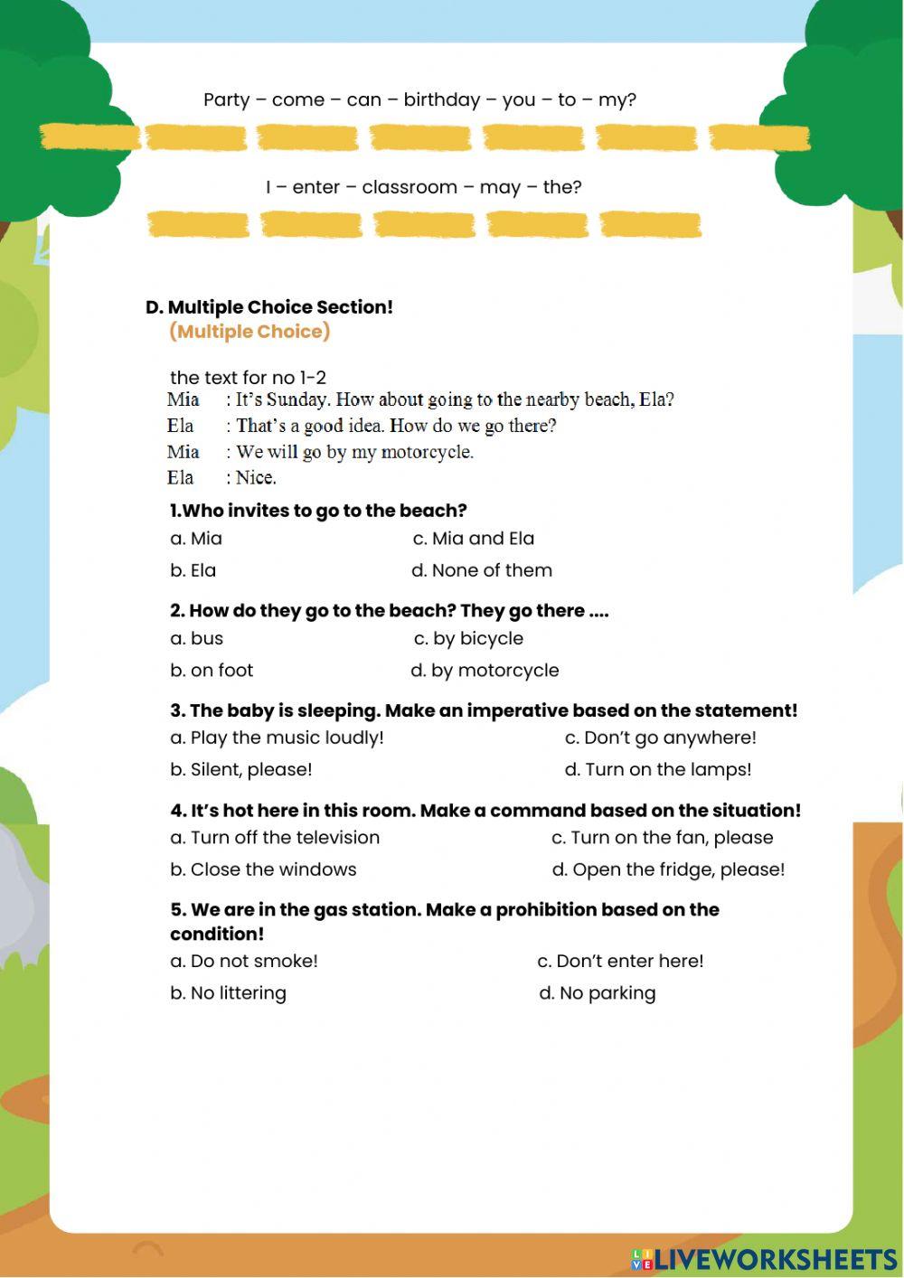 LKPD Bahasa Inggris Kelas 8 - Chapter 4