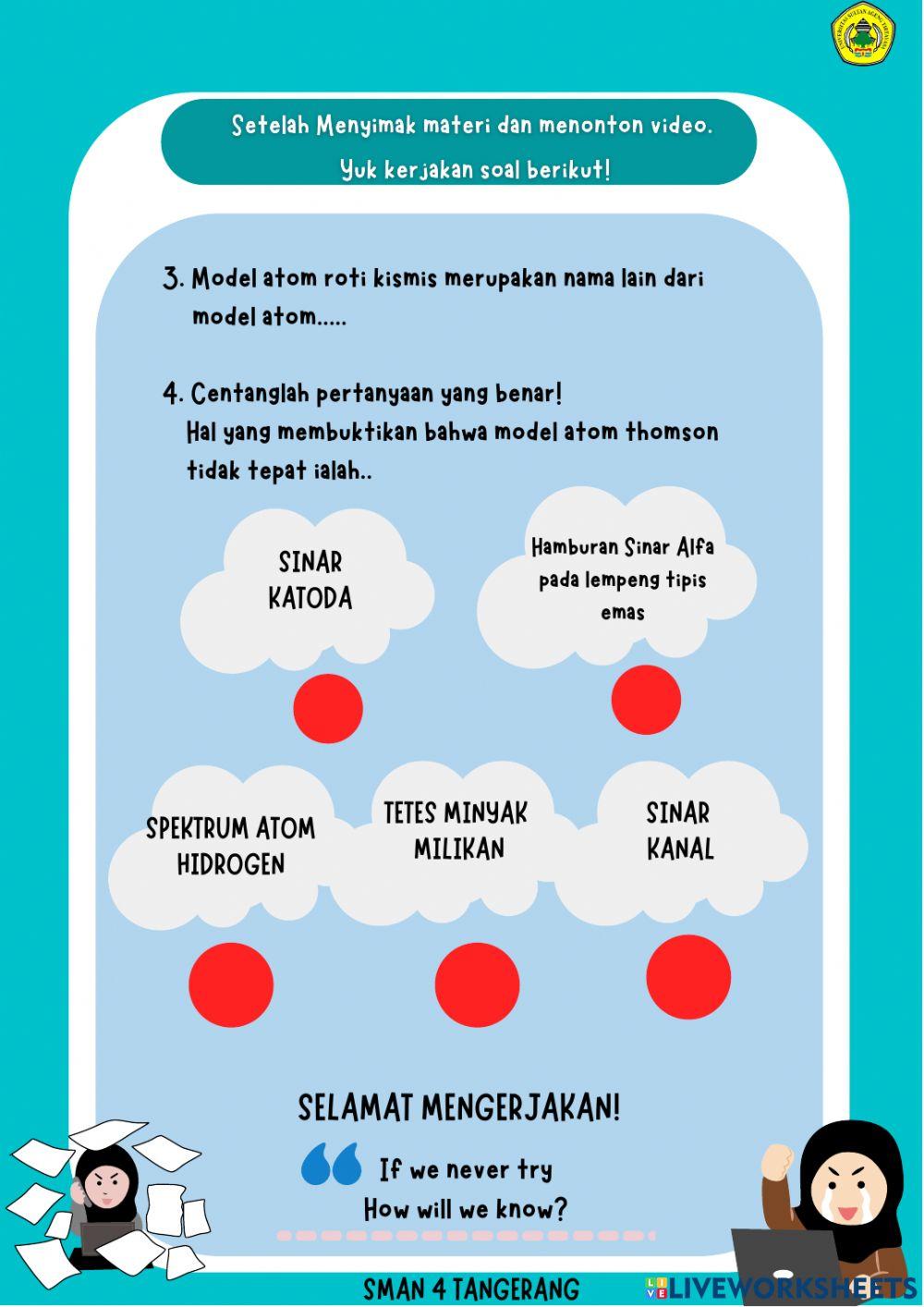 LKPD Perkembangan Teori Atom