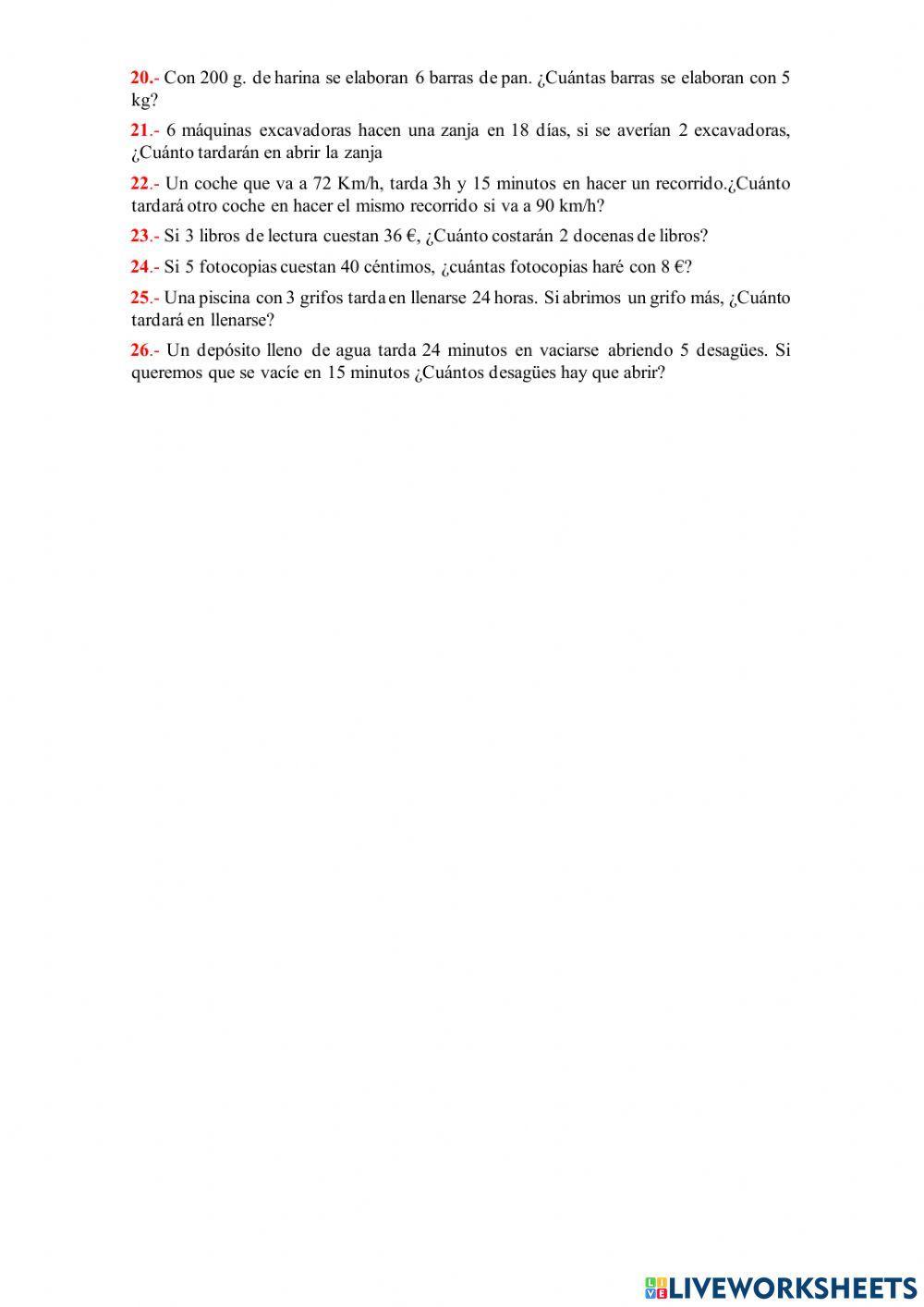 Reconociendo Proporcionalidades Directa e Inversamente Proporcional