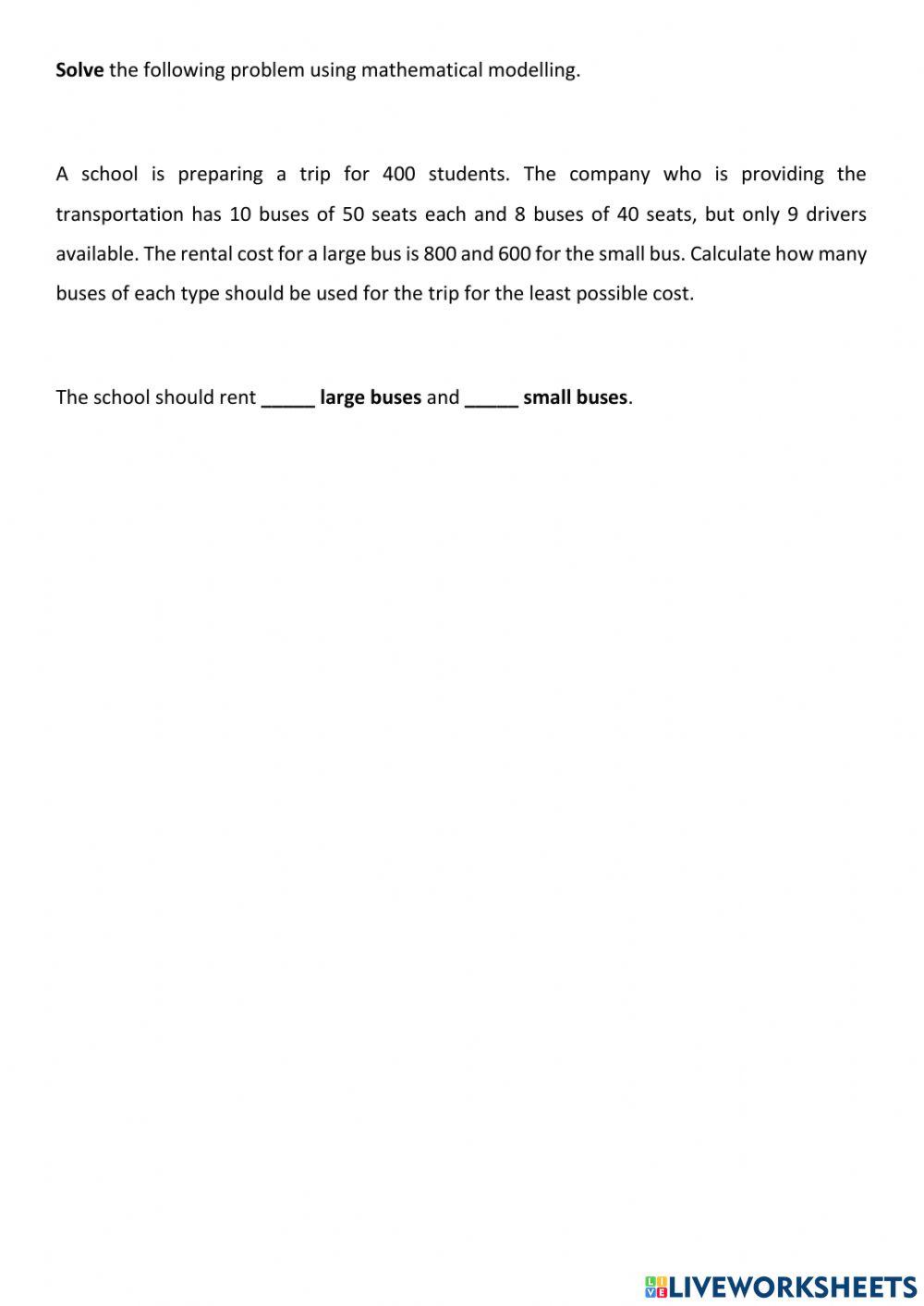 2203575 introduction to mathematical modelling