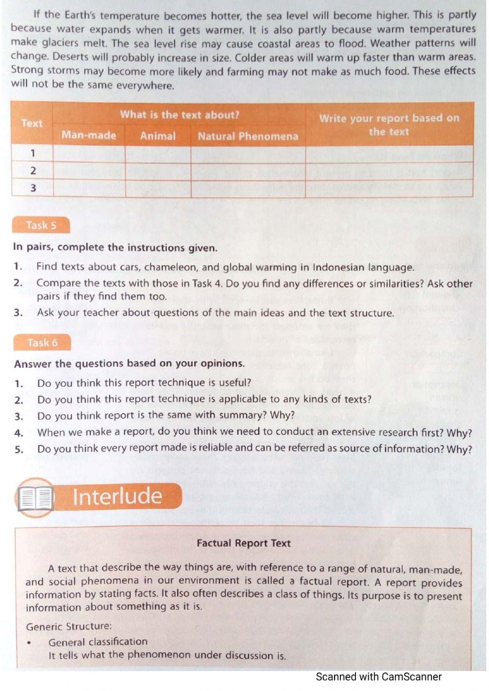 Factual Report 2 online exercise for | Live Worksheets