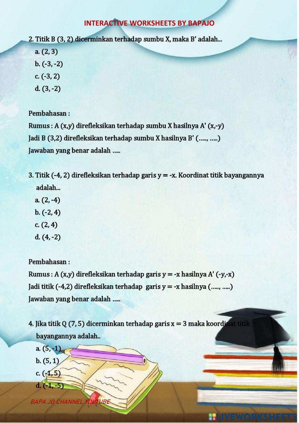 Pencerminan (Refleksi)