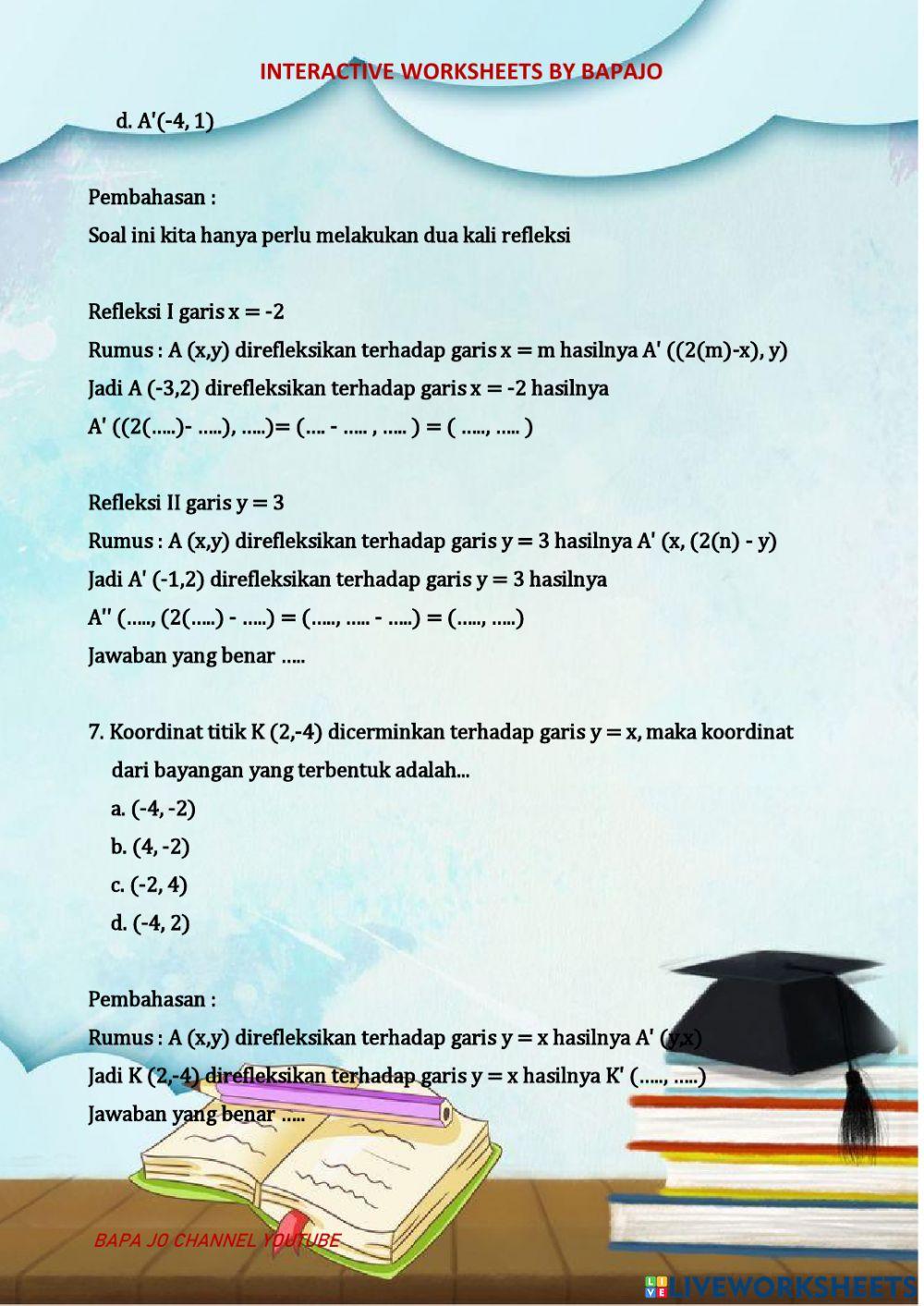 Pencerminan (Refleksi)