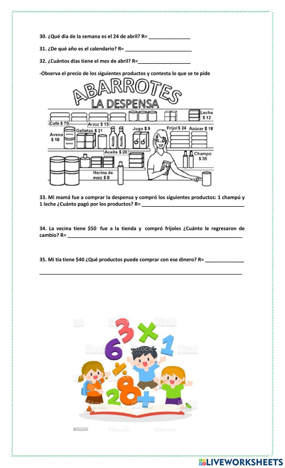 Guía de matemáticas 1er trimestre