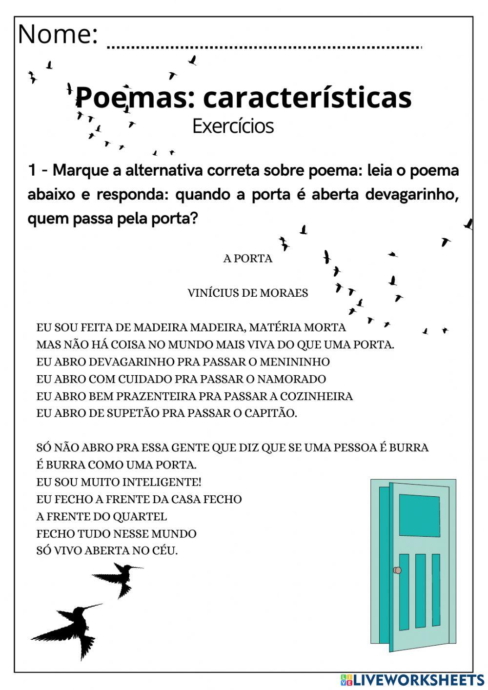 Poemas: características