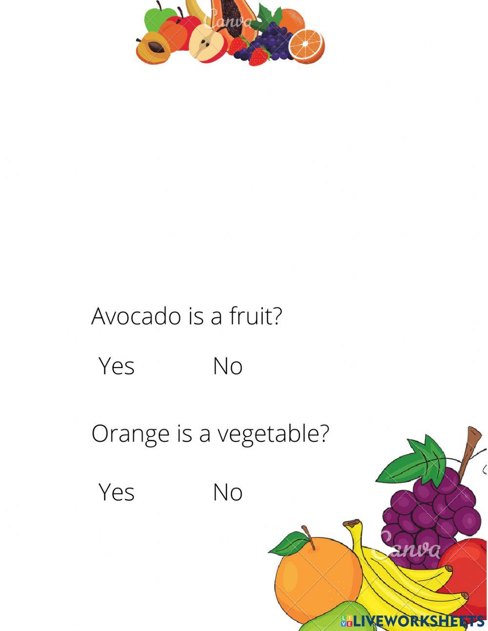 Fruit and Vegetables