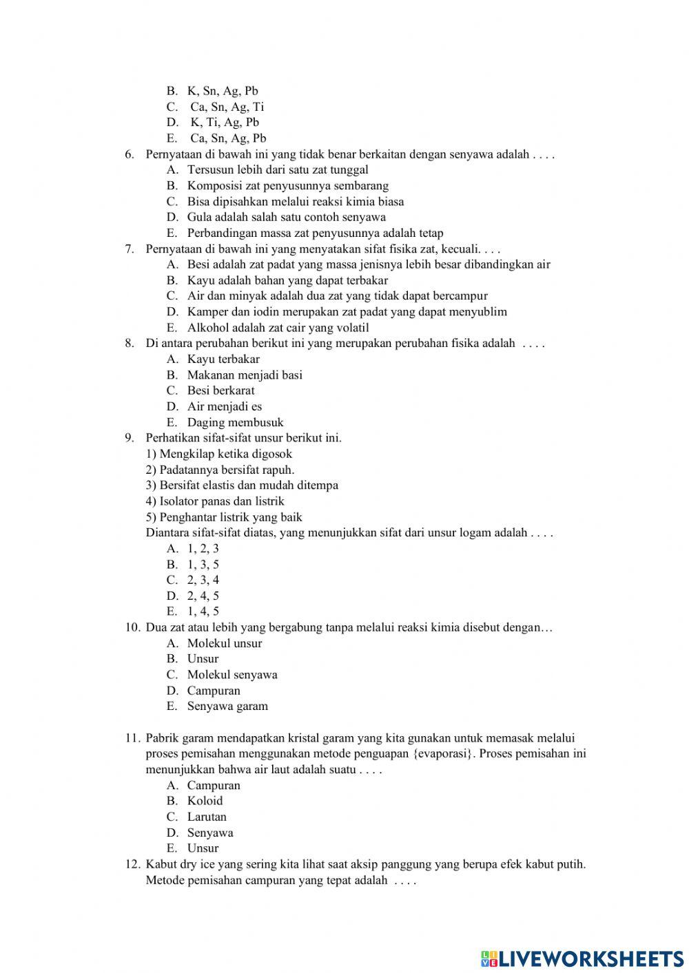 PH zat dan perubahannya B