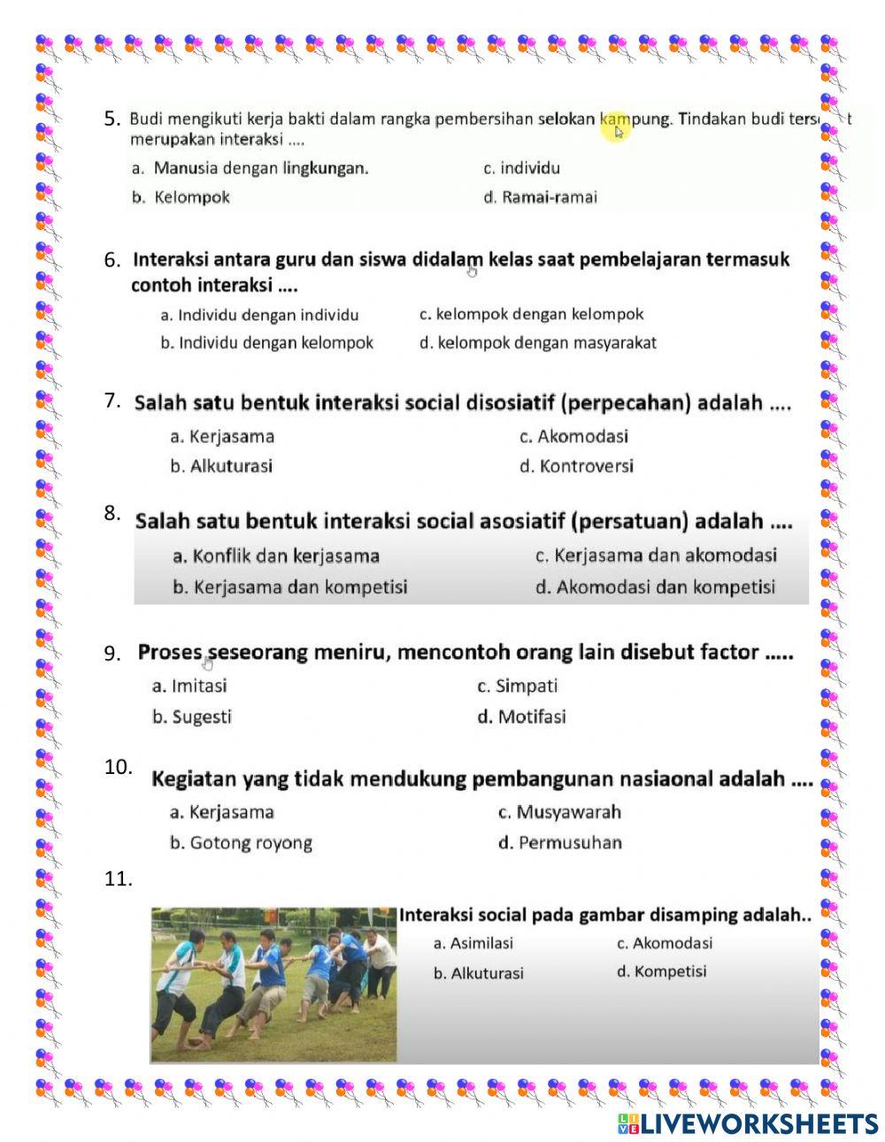 Ulangan IPS tema 4 Kelas 5