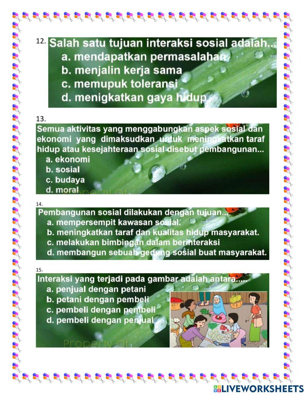 Ulangan IPS tema 4 Kelas 5