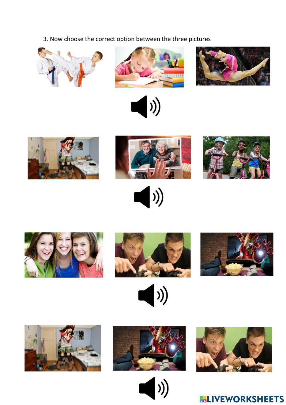 Que hiciste ayer listening practice