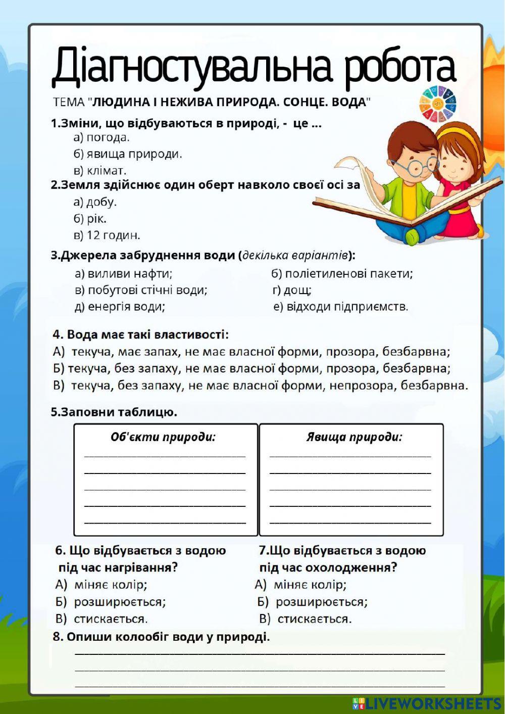 Діагностувальна робота 2