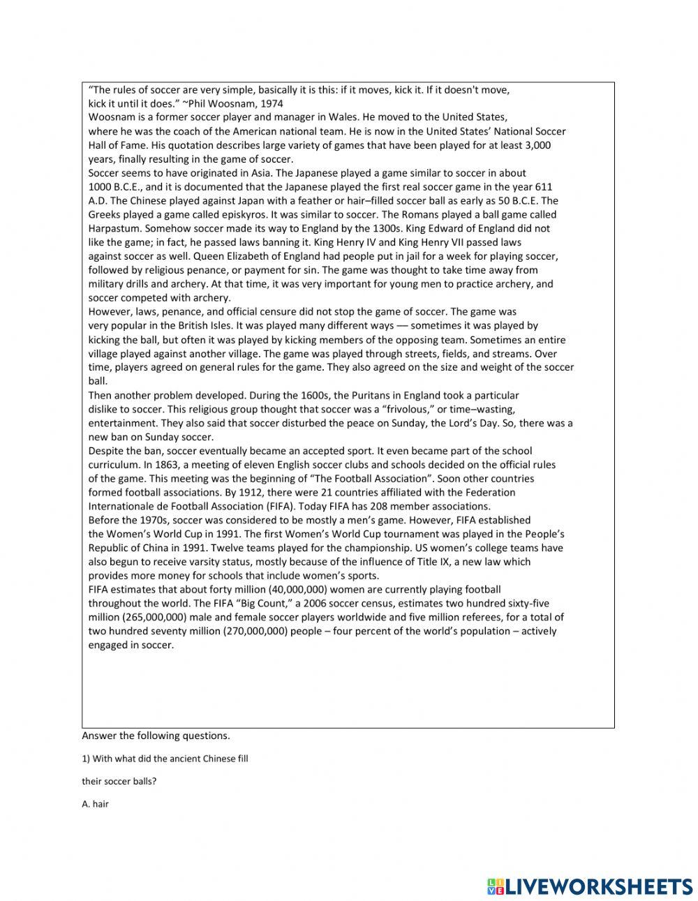 Physical Education Assignment: 1 