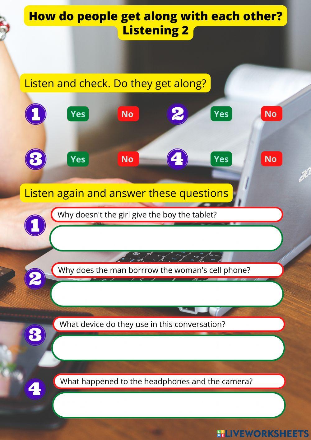 How do people get along with each other? - Listening 2