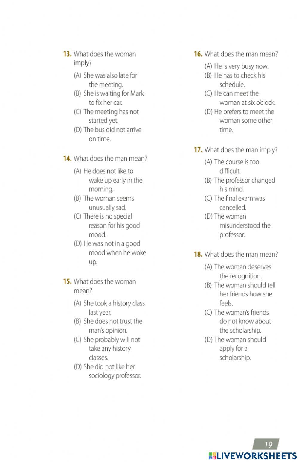 Toefl itp practice test 1