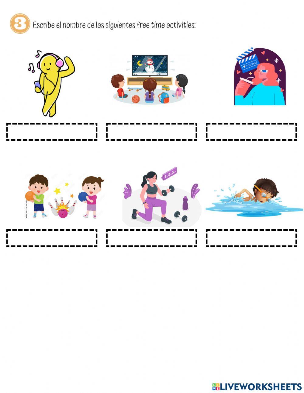 Free time activities