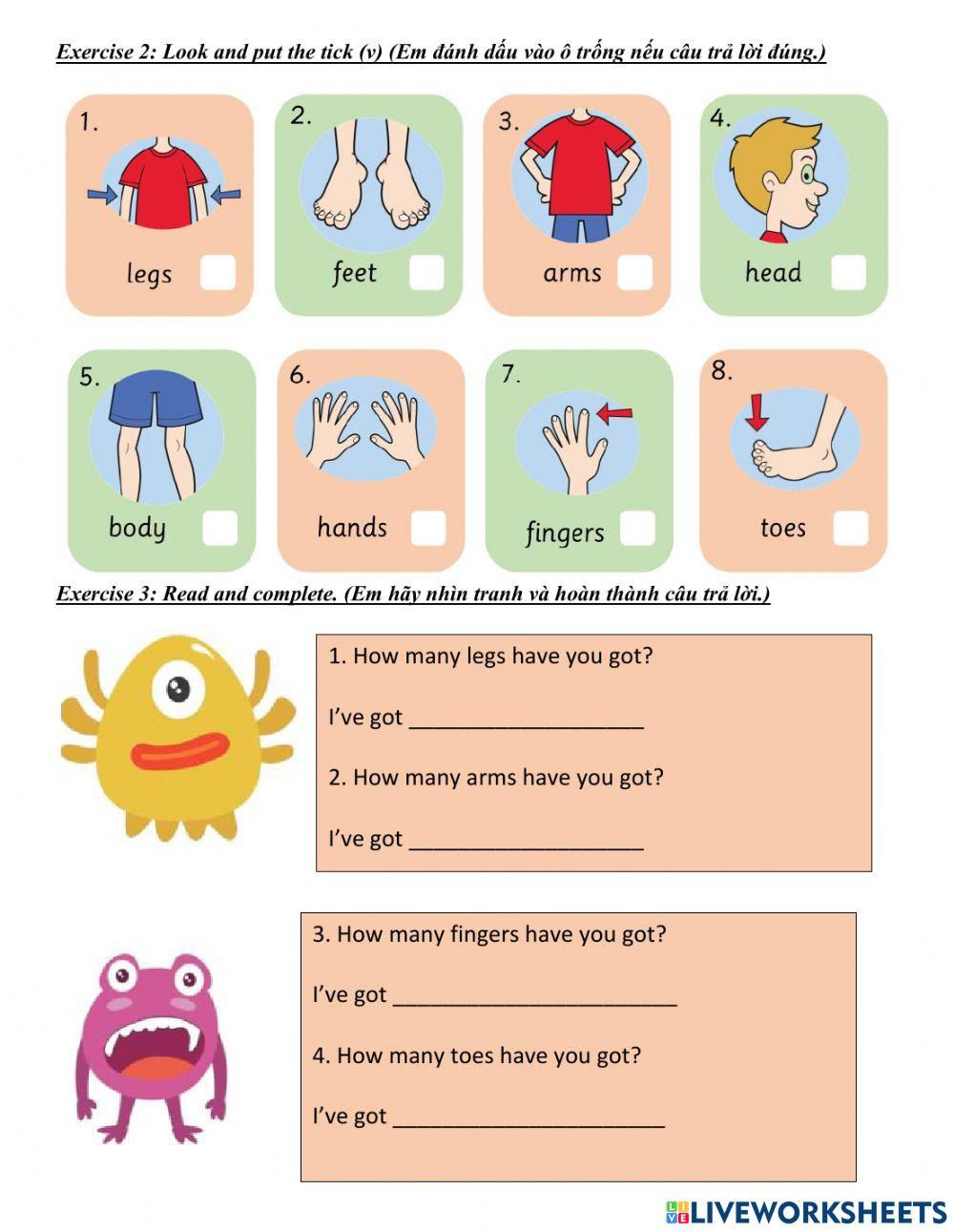 Week 10 grade 2 u4 body