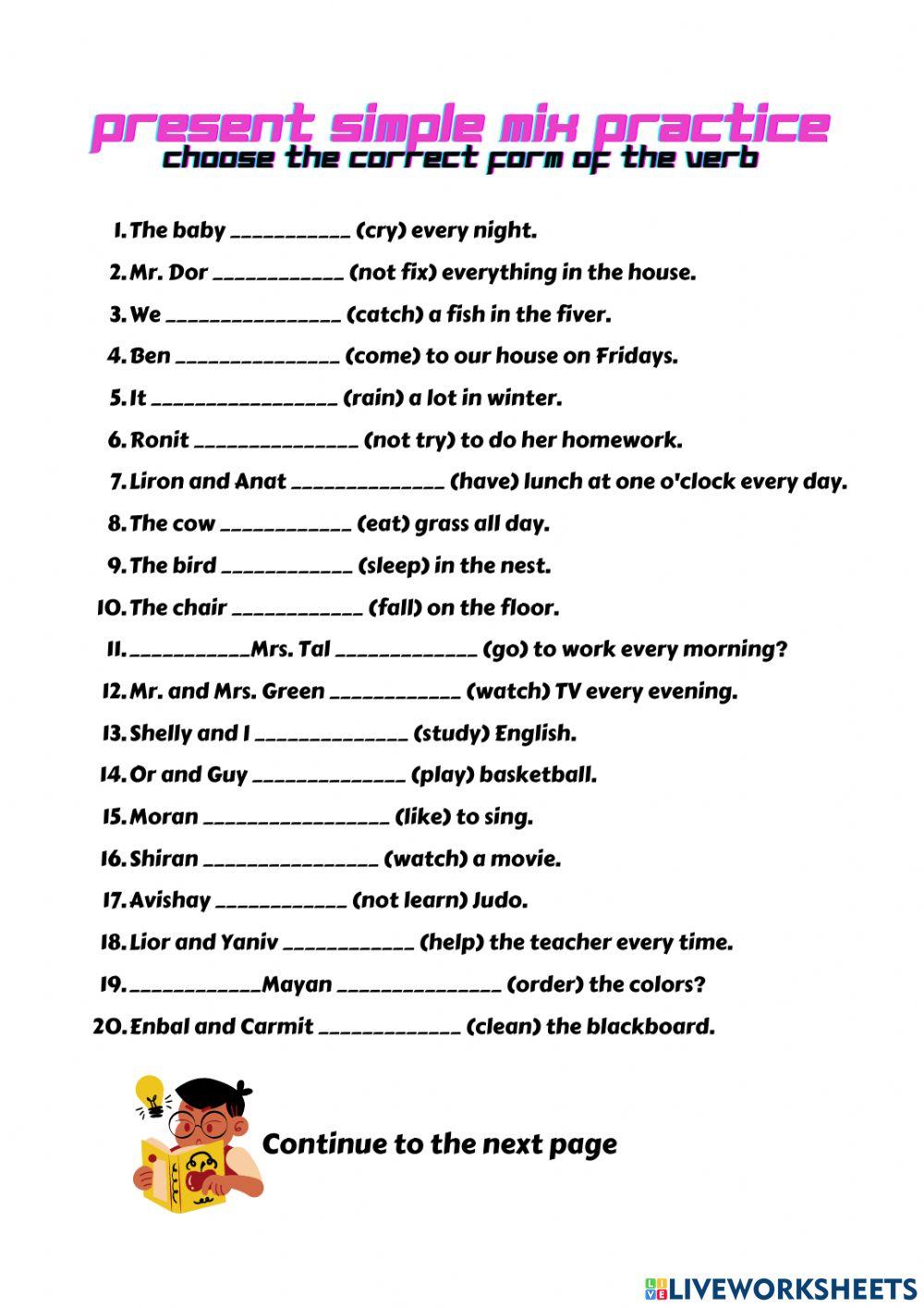 present simple level A