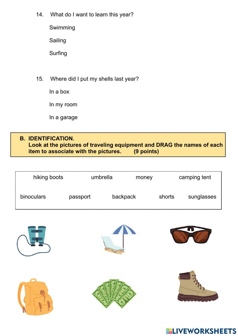 SUMMATIVE EVALUATION INSTRUMENT - II SEMESTER 2022 - 9th GRADE